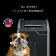 PowerShred 425i 38-Sheet Strip-Cut Shredder () by Fellowes – Strip-Cut, 30.0 gallons, Plastic With Metal Blades, Black, Model 38420