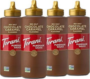 Torani Puremade Chocolate Caramel Dessert & Drink Sauce, 16.5 fl oz, 4 Pack