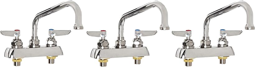 TS Brass B-1110 Workboard Faucet, Chrome (Pack of 3)
