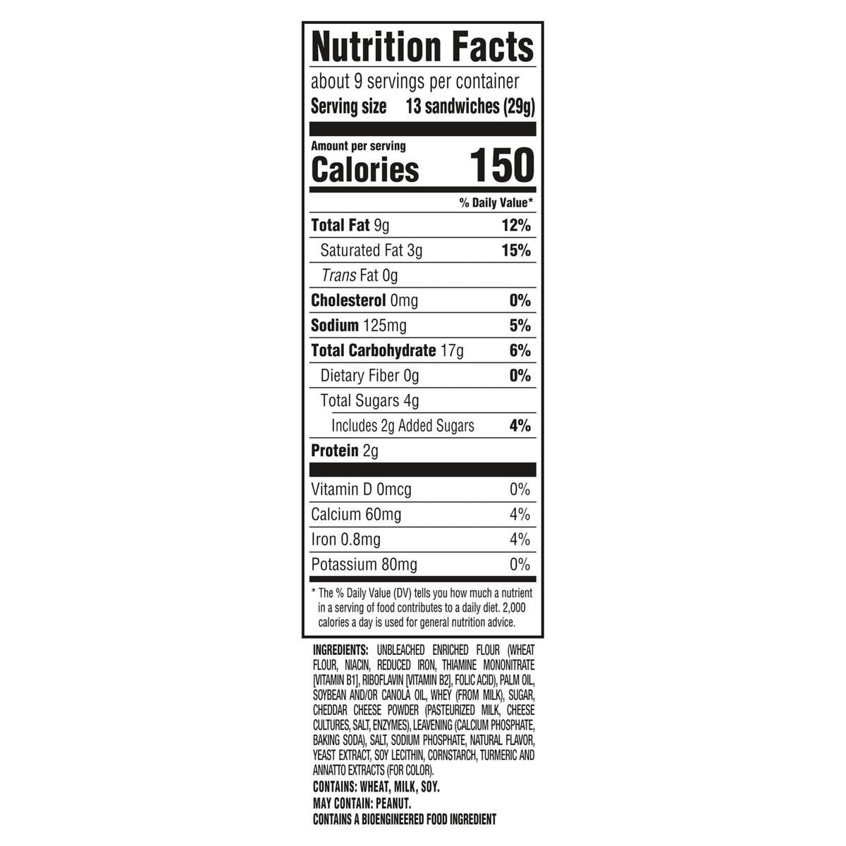 Bits Cheese Sandwich Crackers by Ritz – 8.8 Ounce (Pack of 12), Pack of 12