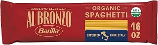 Al Bronzo Barilla Organic Spaghetti Pasta, Imported from Italy, 16oz
