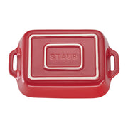 Ceramic 7.5" x 6" Rectangular Baking Dish - Cherry by STAUB – 7.5x6-inch, Ceramic, Cherry, Model 40508-585