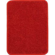 Endurance Solid Colored Area Rug in Color Red by Joy Carpets – 4' x 6' (Rectangular), Polyester, Red, Model 80N-07