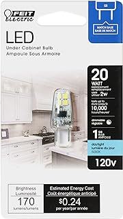 Feit Electric 3935152 20 watt Equivalence 2 watt 170 Lumen G8 LED Bulb Daylight