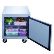 Appliance USA 7 cu. ft. Single Door Undercounter Refrigerator in Stainless Steel by Dukers – 29" Width x 31" Depth x 36" Height, 7.0 cubic_feet, Stainless Steel, Model DUC29R