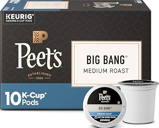 Peet's Coffee Coffee Pods, Medium Roast, Big Bang, 10 K Cups