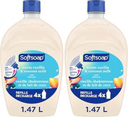 Softsoap Moisturizing Liquid Hand Soap, Warm Vanilla and Coconut Milk, 50 oz Refill (Pack of 2)