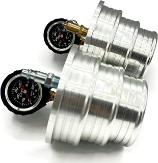 CAC Pressure Tester Base Kit 3" 3.5" 4" - No Regulator - Billet Aluminum | Use your own air regulation. Tire Schrader valve + NPT compressor fitting. HD truck CAC testing.