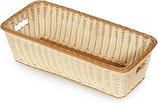 G.E.T. 23" x 11" Multicolor Rectangular Polyweave Poly Cord Basket