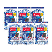 MicroTwist Microfiber Twist Mop Refill (Pack of 6) by O-Cedar – 6, Microfiber, Blue, Model MicroTwistRefill6