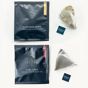 Rishi Tea Earl Grey & Lavender Mint Tea - Organic Sachet Tea Bags, Certified Organic Tea Bundle - 50 Count (Pack of 2)