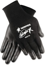 MCR Safety Ninja X Bi-Polymer Coated Gloves, Large, Black Size: Extra Large