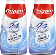 Colgate 2-in-1 Whitening with Stain Lifters Toothpaste 4.60 Oz (Pack of 8)