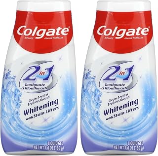 Colgate 2-in-1 Whitening with Stain Lifters Toothpaste 4.60 Oz (Pack of 8)
