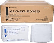 Henry Schein All-Gauze Sponges, 4" x 4", 8-Ply, Non-Sterile, 4000 Ct