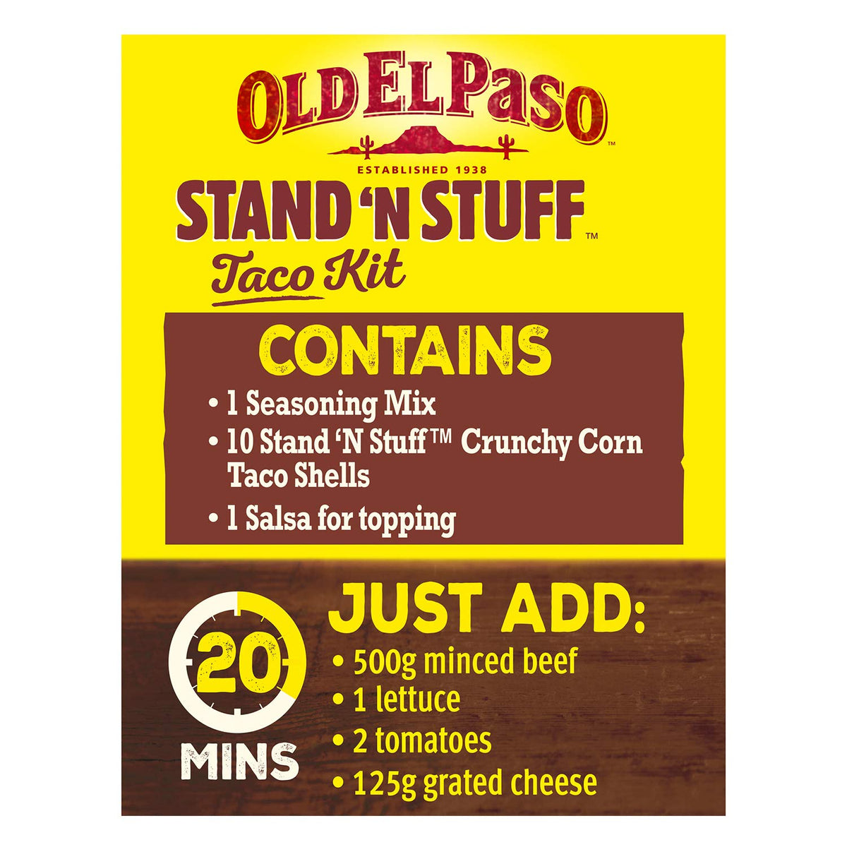 Stand & Stuff Taco Kit 317g by Old El Paso – Model 7004170045
