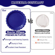 Vyntra Paper Plates and Napkins Set, 175 Pieces, Navy Blue