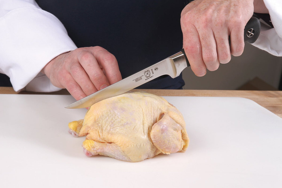 Mercer Culinary 1 / 11 3/8" x 9" / 6-Piece Magnetic Knife Block Sets