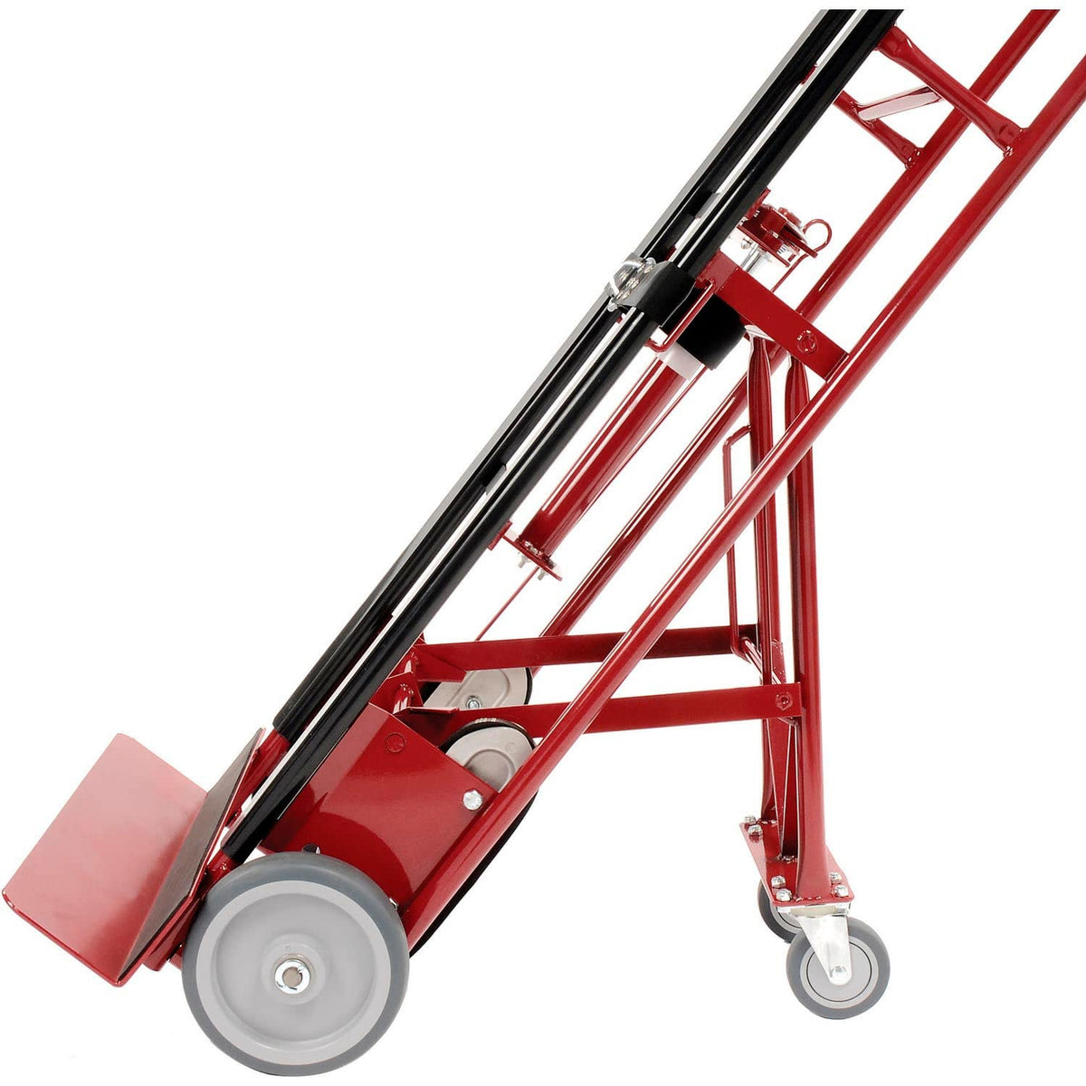 4-Wheel Professional Appliance Hand Truck by Global Industrial – 67"L x 17"W x 66"H, Alloy Steel, Red, Model 168031
