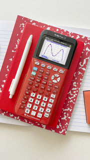 TI-84 Plus CE Color Graphing Calculator by Texas Instruments – Small, Plastic, Radical Red, Model 84CEPY/FC/1L1/E3