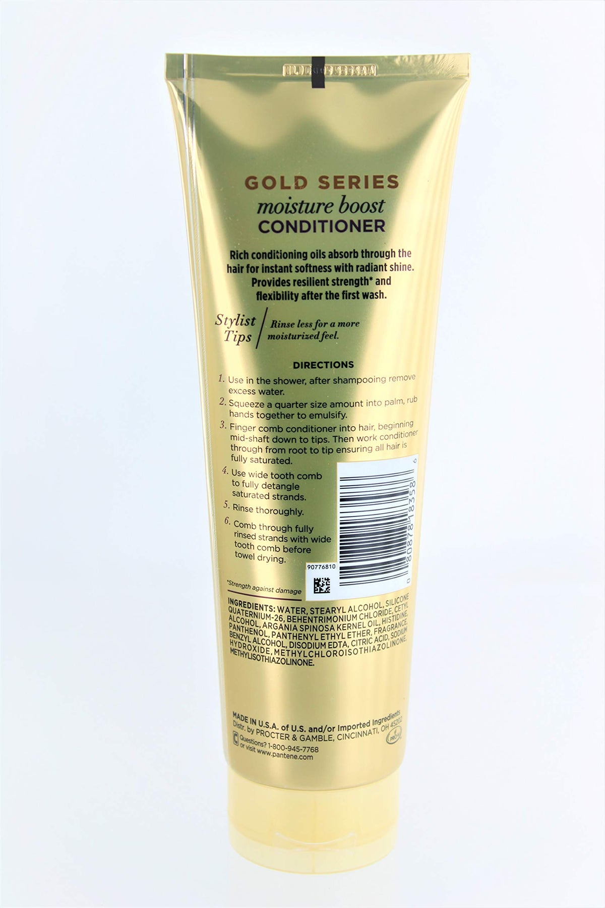 Gold Series Condition Moisture Boost 8.4 Ounce Tube (250ml) (2 Pack) by Pantene – 8.4 Fl Oz (Pack of 2), Pack of 2, Model 18358
