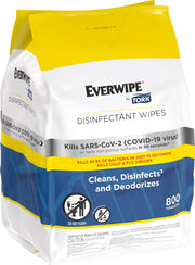 Everwipe by Tork Disinfectant Wipe Jumbo Rolls White – 2 x 800 wipes, 192821