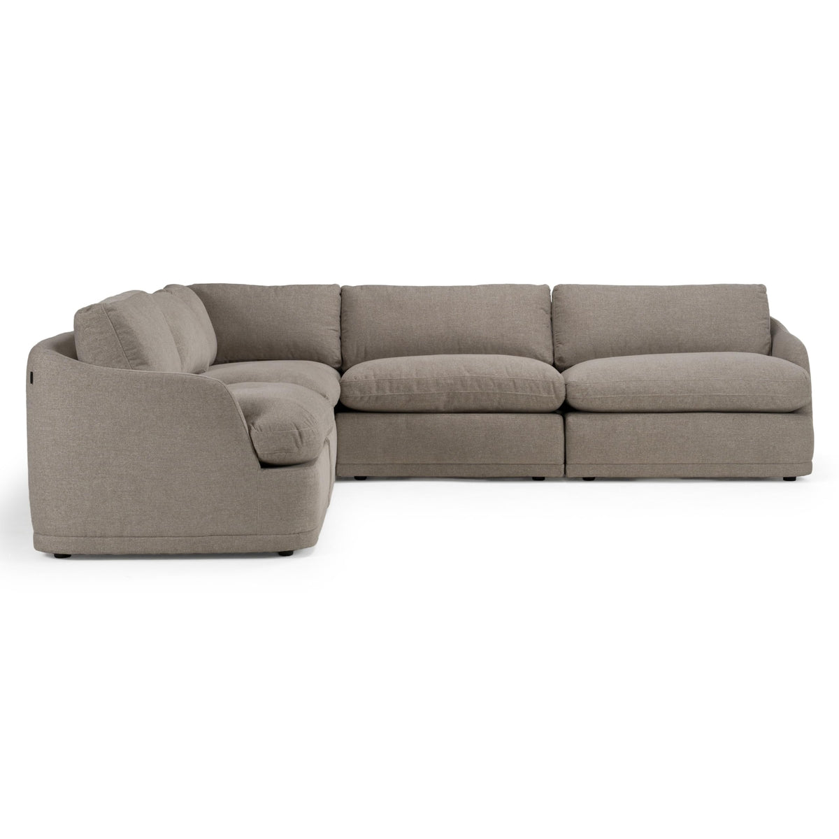 Chantry - Modern Grey Sand Fabric Sectional Sofa by Limari Home – Fabric, Grey, Model LIM-83256