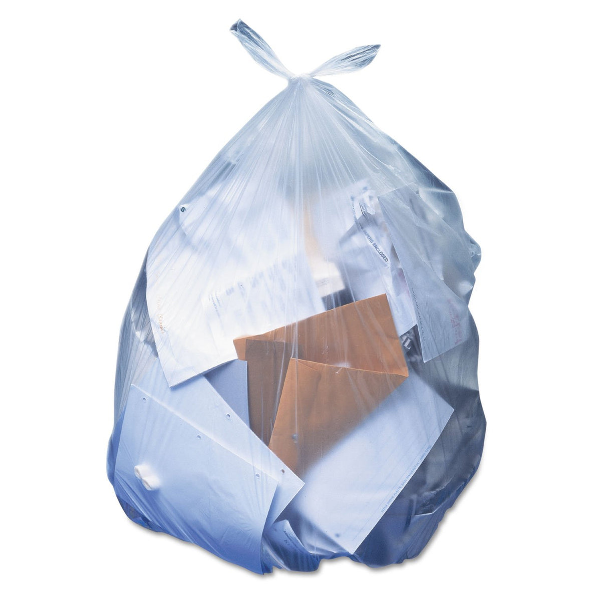 Heritage H6036HC Low-Density Can Liners by Heritage Products – 30 gallons, Polyethylene, Clear, Pack of 250, Model HERH6036HC