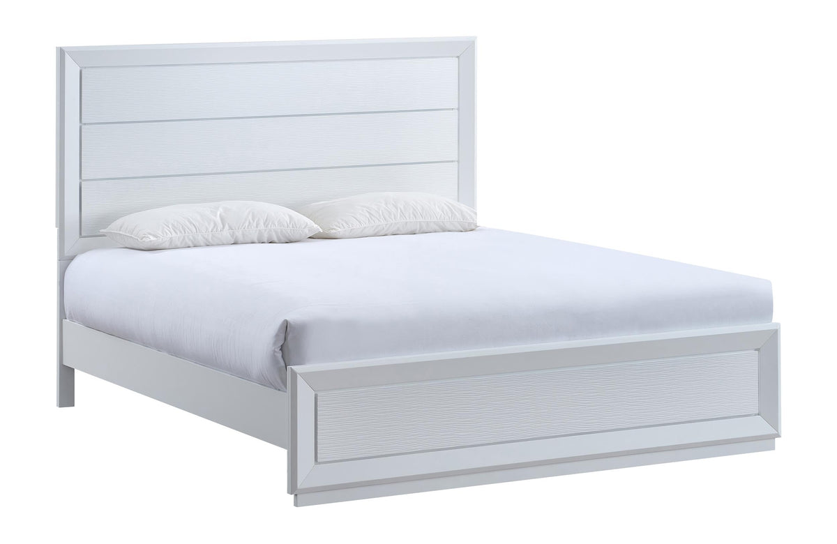 Mars Full Bed White by Glory Furniture – Wood, White, Model G001700A-FB