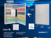 Barska Grey / 100 Keys / 100 Position Key Cabinets