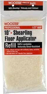 Wooster RR612-10 Wool Shearling Floor Applicator Refill 1/2" Nap 10"