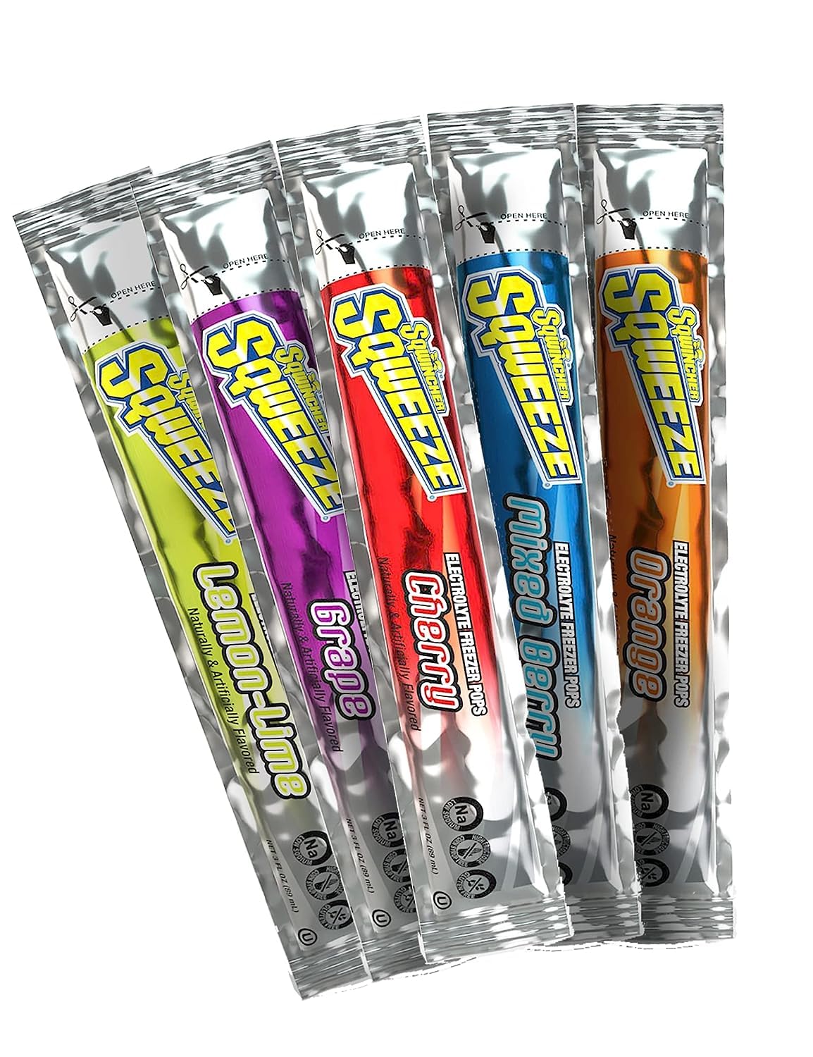 Sqweeze Electrolyte Replenishing Freeze Pops by Sqwincher – Pack of 10, Model 266798