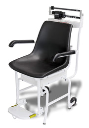 Mechanical Chair Scale Capacity: 400 lb x 4 oz by Detecto – 46"L x 20"W x 40"H, Alloy Steel, Black