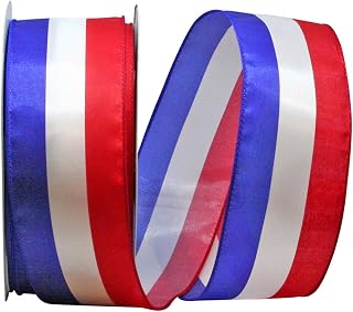 Reliant Ribbon 92261W-001-40K Americana 2 We Rd Ribbon, 2-1/2 Inch X 50 Yards, Multi