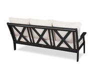 ® Braxton Sofa by Polywood – High-density Polyethylene, White / Marine Indigo, Model 4503-WH145991