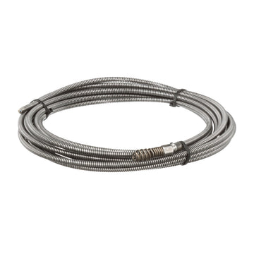Drain Cleaning Cable by RIDGID – 8 mm x 7.6 m, Metal, Silver, Model 62235
