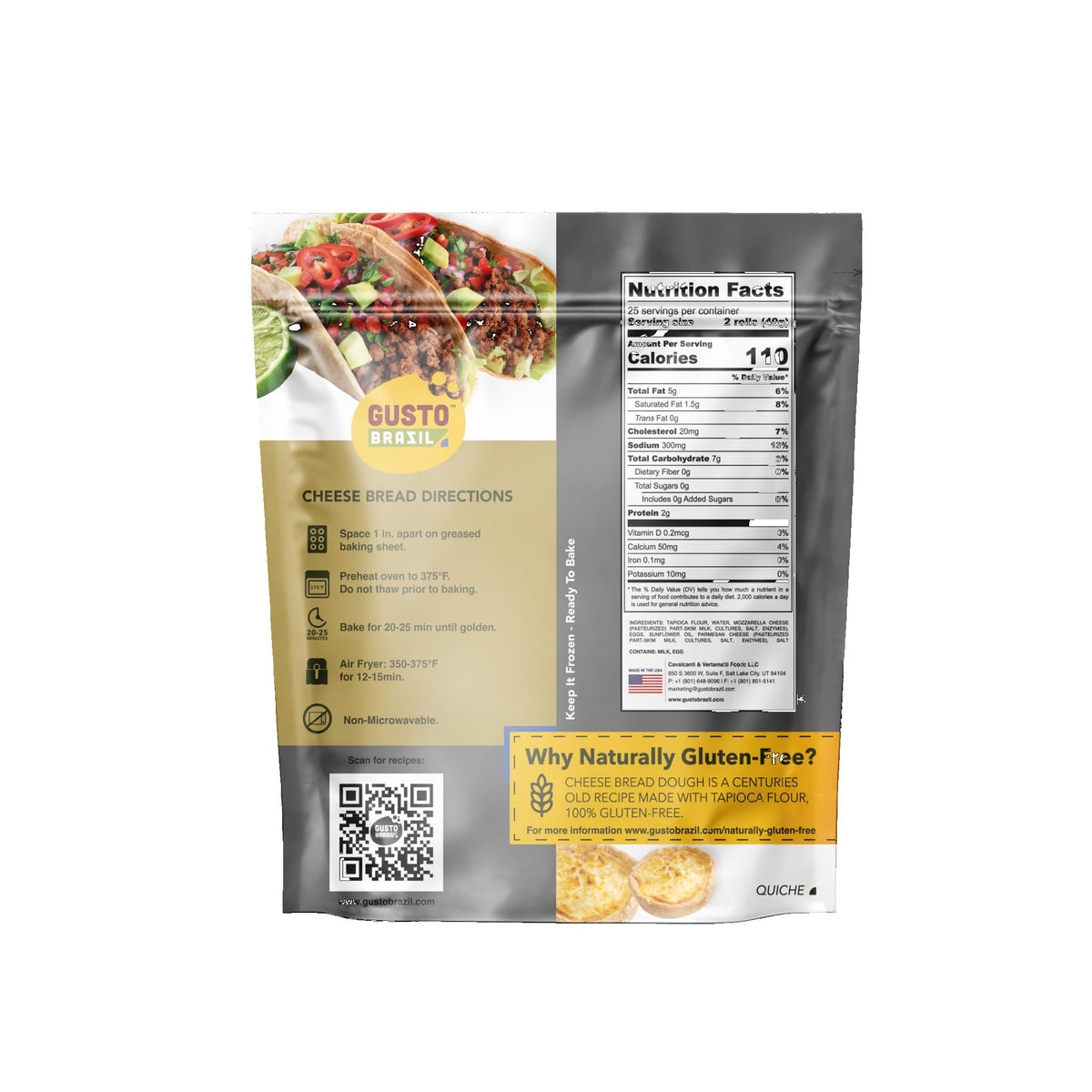Gusto Brazil Traditional / 22-25g 40-45 Rolls Per Bag Dinner Rolls