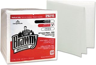 Georgia Pacific 29215 Medium Duty Airlaid 1/4-Fold Wipers, 13 x 13, 50/Pack, 16/Carton