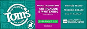 Tom's of Maine Antiplaque and Whitening Toothpaste Gel, Spearmint, 4 oz