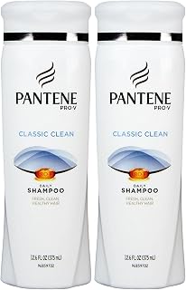 Pantene Pro-V Classic Clean Shampoo, 12.6 Fl Oz (Pack of 2)