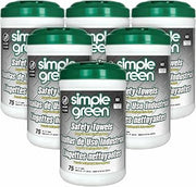 Simple Green 13351CT Safety Towels, 10 x 11 3/4, 75 per Canister (Case of 6)