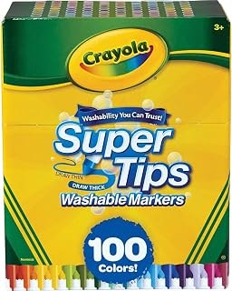 Crayola Super Tips Washable Markers, Gift Age 3+ - 100 Count (2)