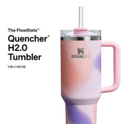 STANLEY Pink Pattern (Rose Petal) / 40 Ounces / Quencher H2.0 FlowState Tumbler Tumblers