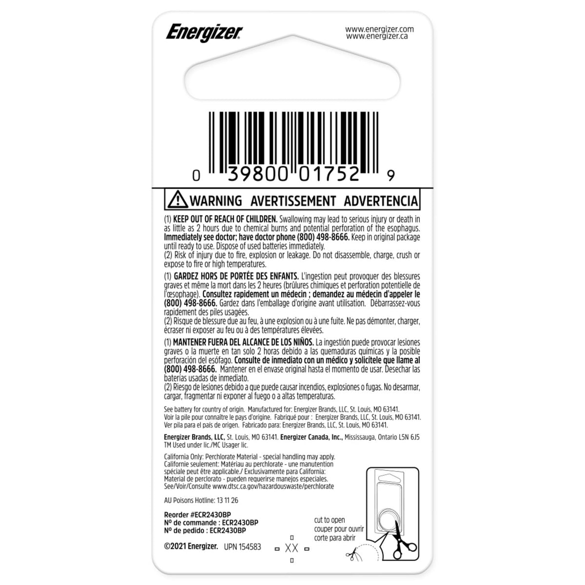 Energizer Standard / Multicolor / 1 Coin & Button Cell