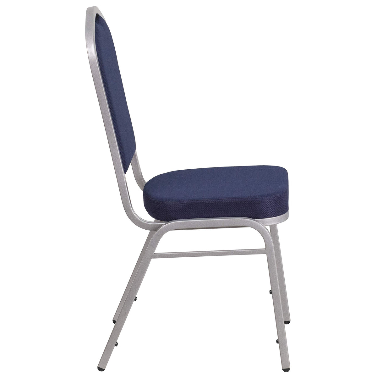 Hercules Crown Back Stackable Banquet Chair by Flash Furniture – Set of 4, Terylene, Oriented Strand Board, Plastic, Foam, Metal, Fabric, Model 4-FD-C01-S-2-GG