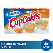 Orange Flavored Cupcakes (Pack of 48) by Hostess – 0.28 Ounce (Pack of 48), Pack of 48