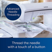 Inno-vis Embroidery Machine With BES Blue Software by Brother – 16"x27"x11", Metal, White, Model NQ1700E