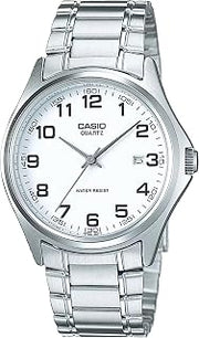 Casio MTP1183A-7B Men's Stainless Steel Easy Reader White Dial Analog Date Watch