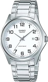 Casio MTP1183A-7B Men's Stainless Steel Easy Reader White Dial Analog Date Watch