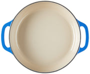 Enameled Cast Iron Covered Casserole by Lodge – 3.6 quarts, Cast Iron, Caribbean Blue, Pack of 2